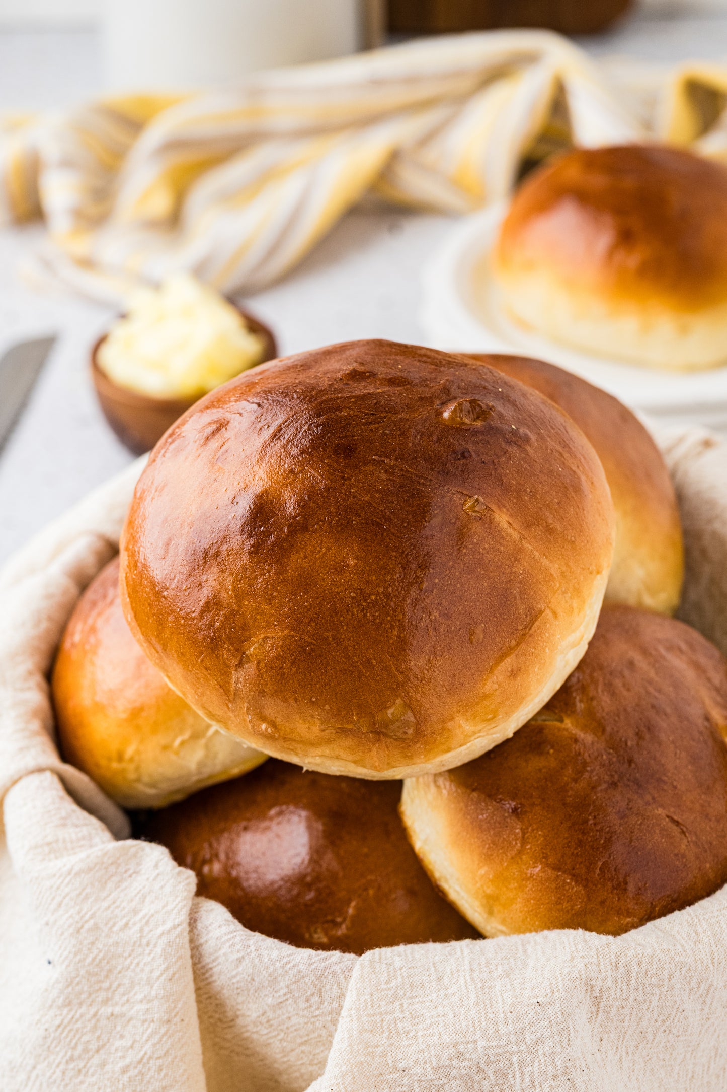 Brioche Hamburger Buns Exclusive