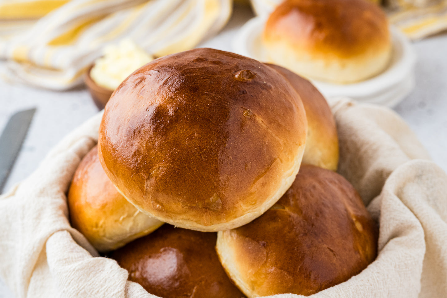 Brioche Hamburger Buns Exclusive