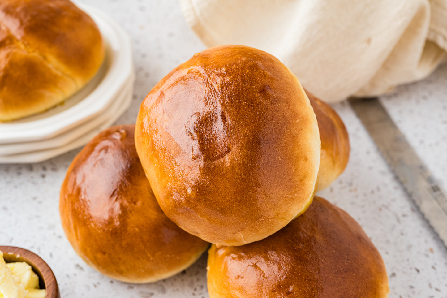 Brioche Hamburger Buns Exclusive