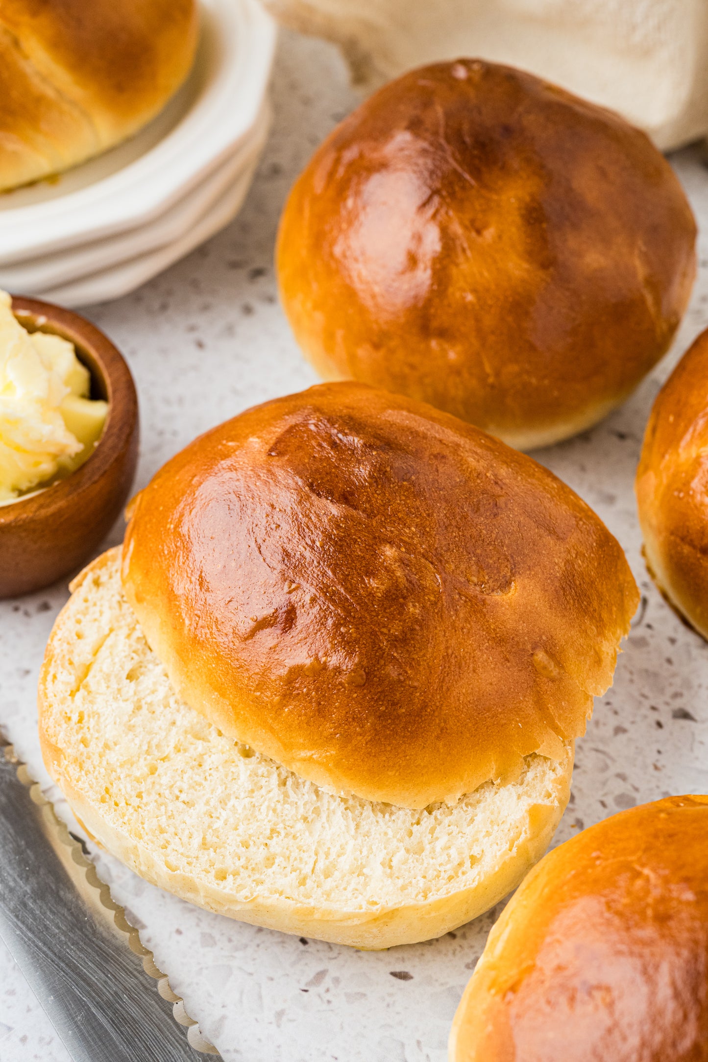 Brioche Hamburger Buns Exclusive