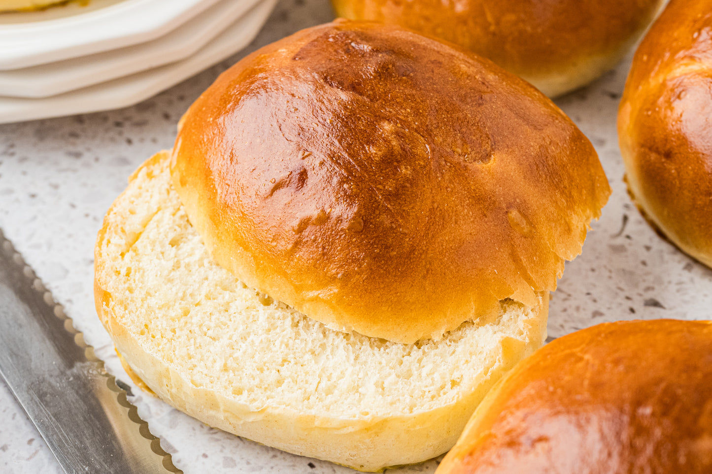 Brioche Hamburger Buns Exclusive