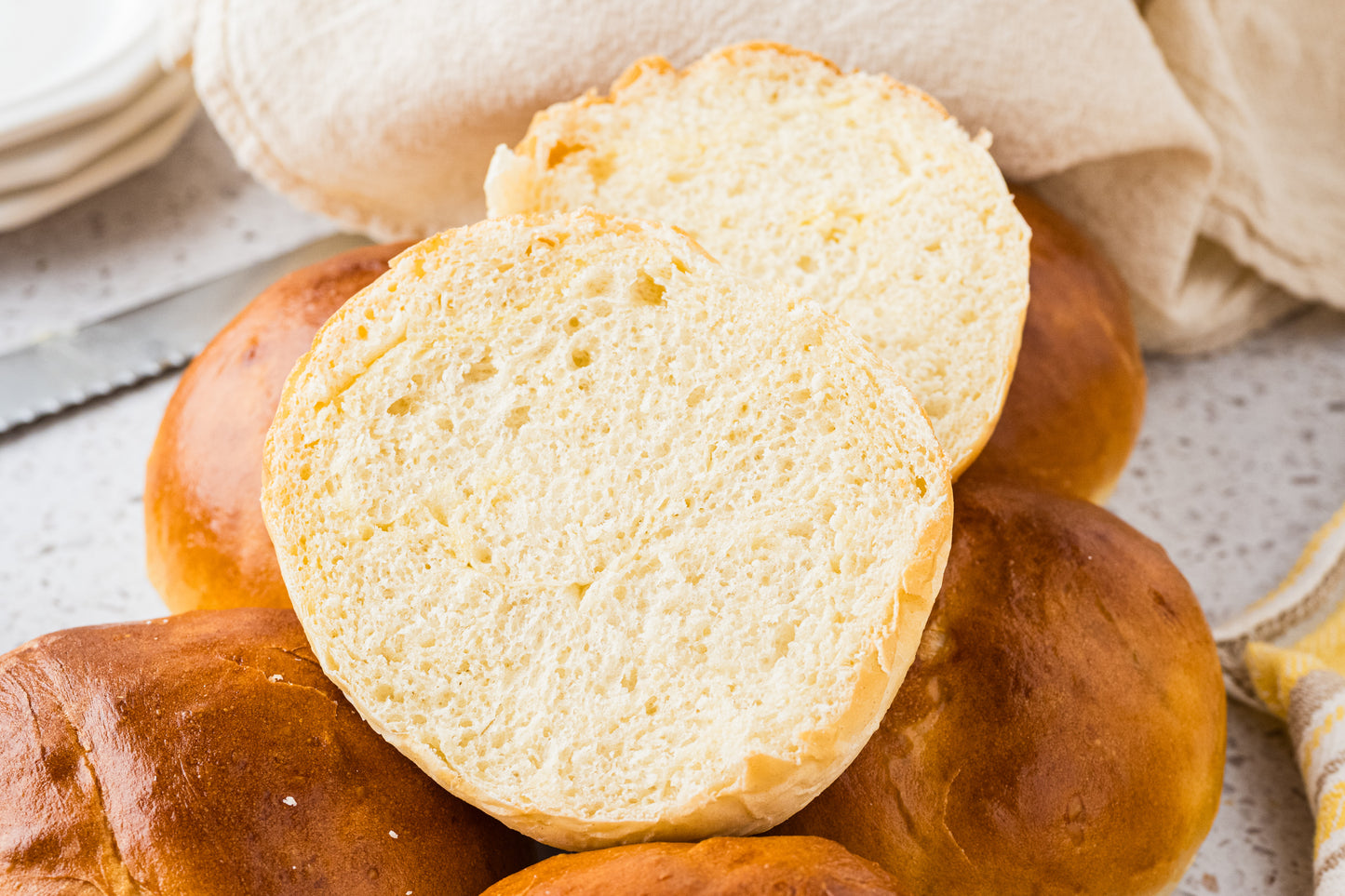 Brioche Hamburger Buns Exclusive