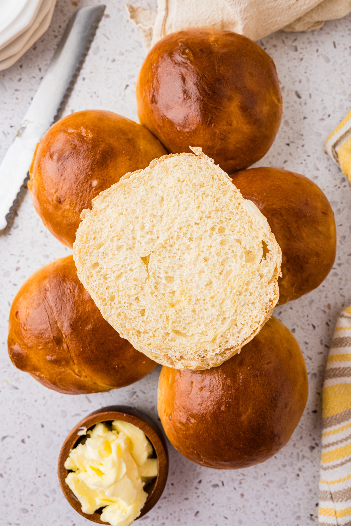 Brioche Hamburger Buns Exclusive
