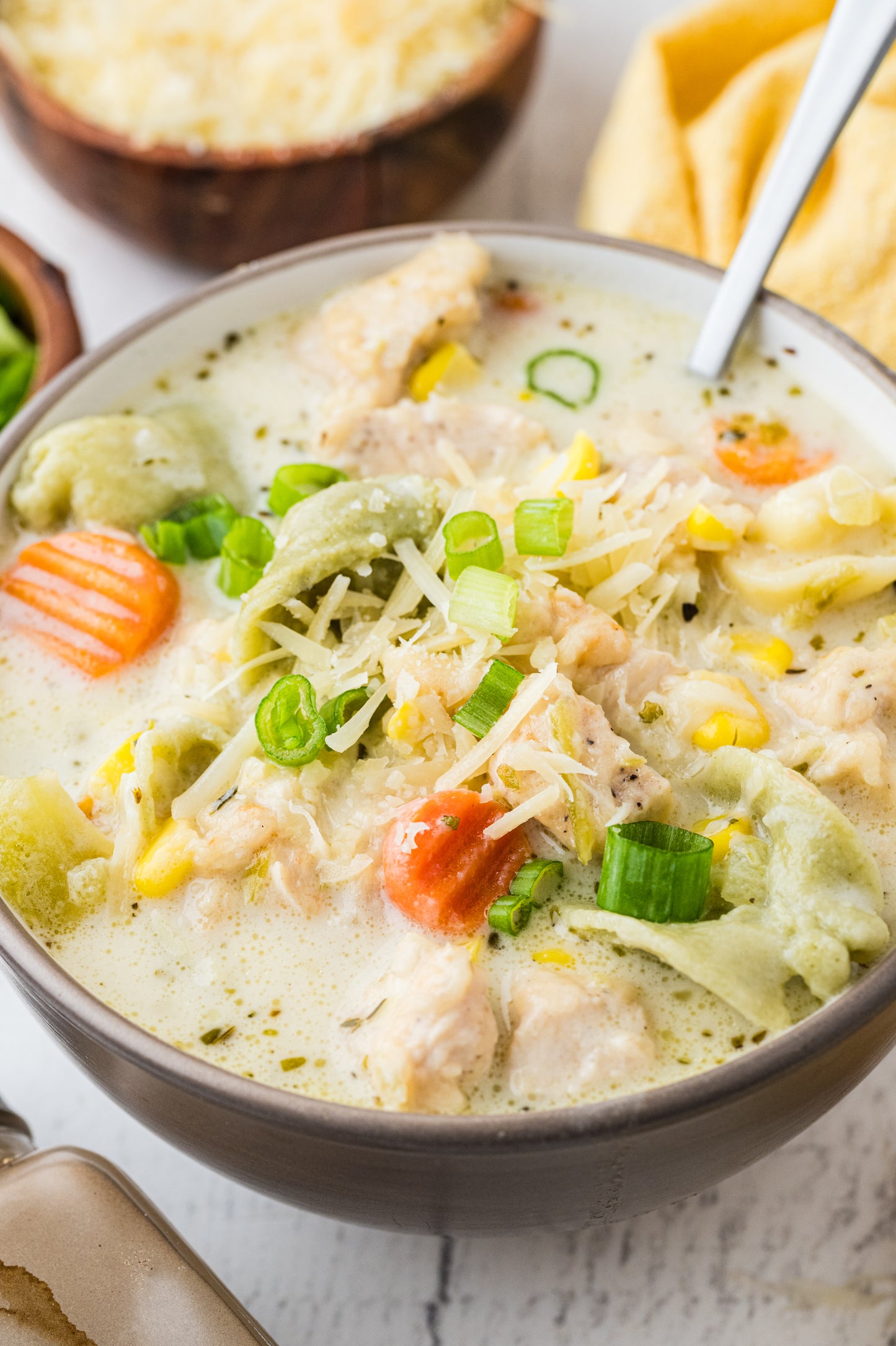 Creamy Chicken Tortellini Soup Exclusive