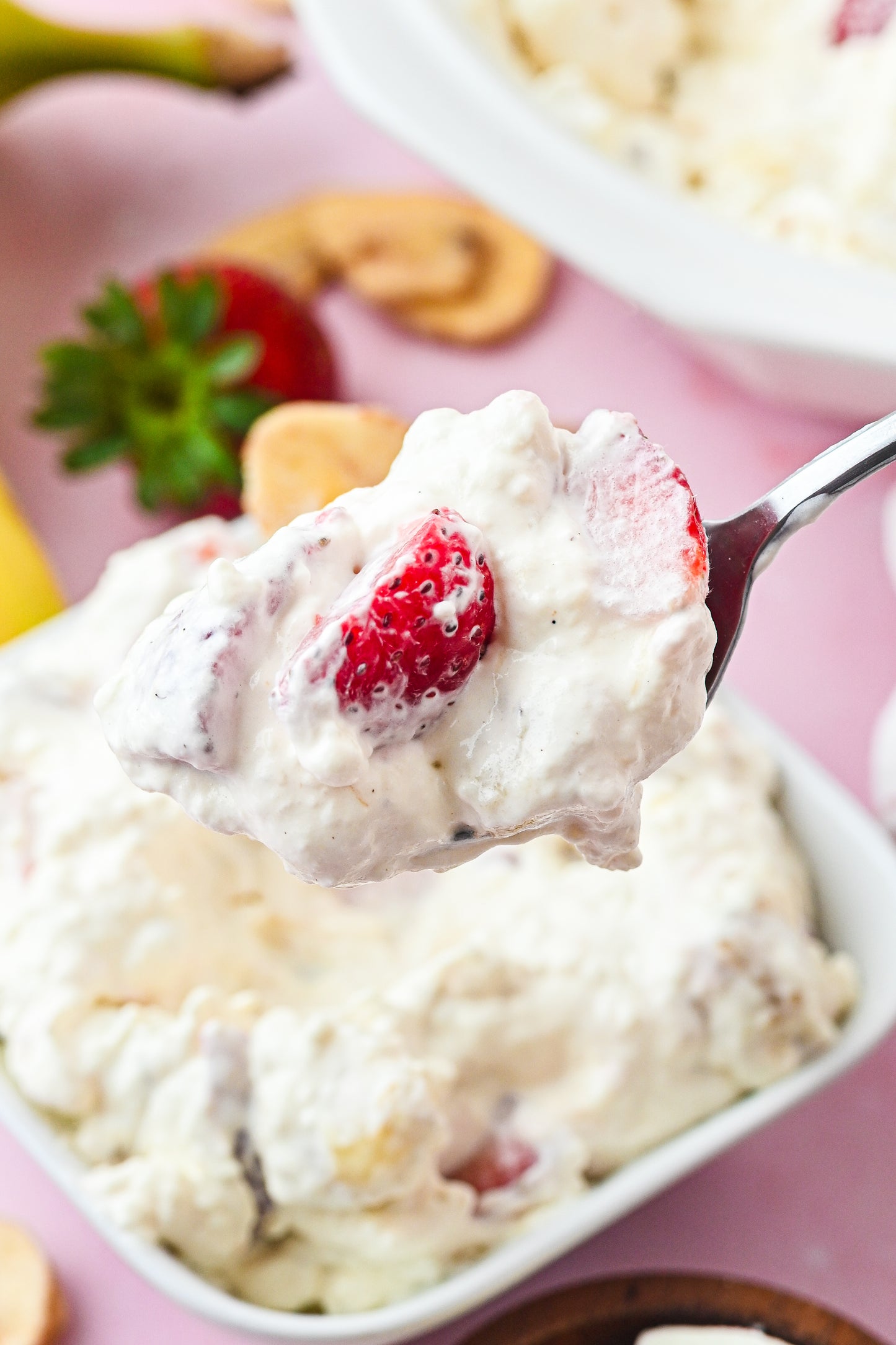 Strawberry Banana Cheesecake Salad Exclusive