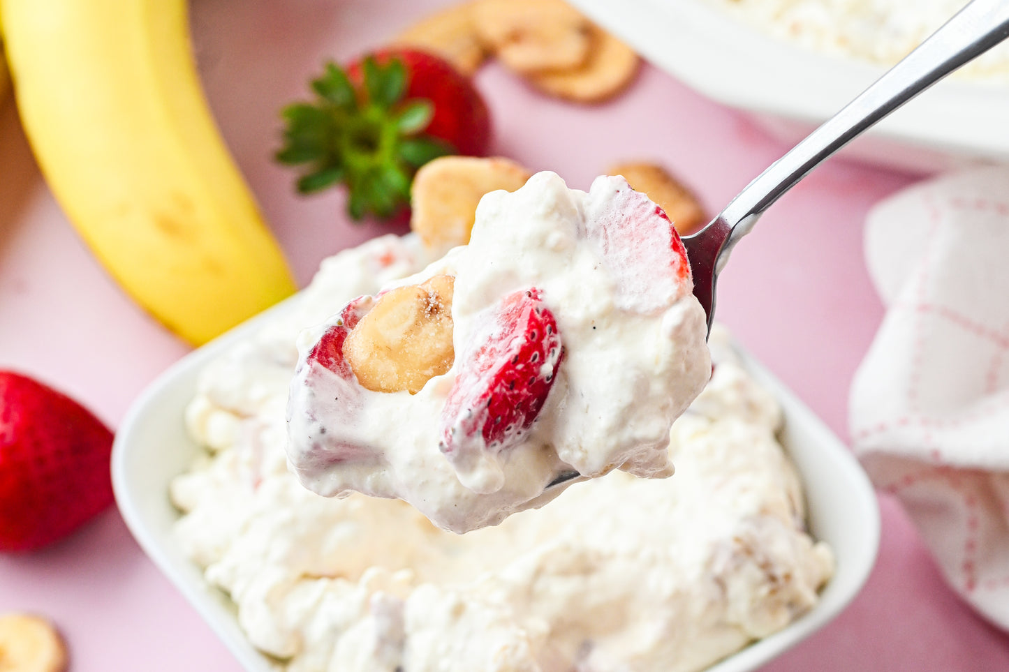 Strawberry Banana Cheesecake Salad Exclusive