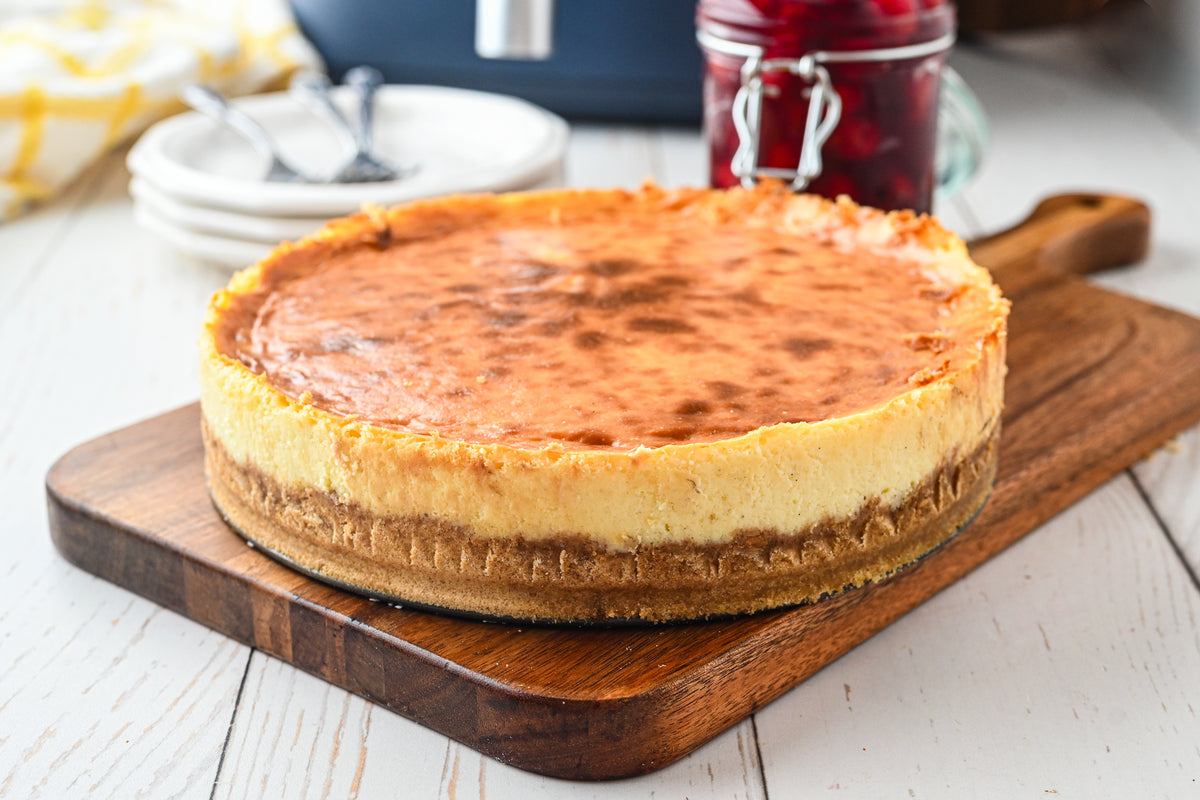 Air Fryer Cheesecake with tutorial and social reels