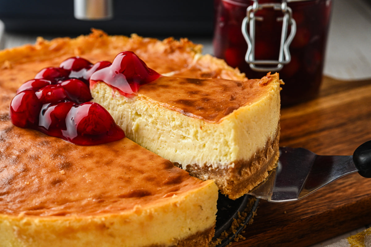 Air Fryer Cheesecake with tutorial and social reels
