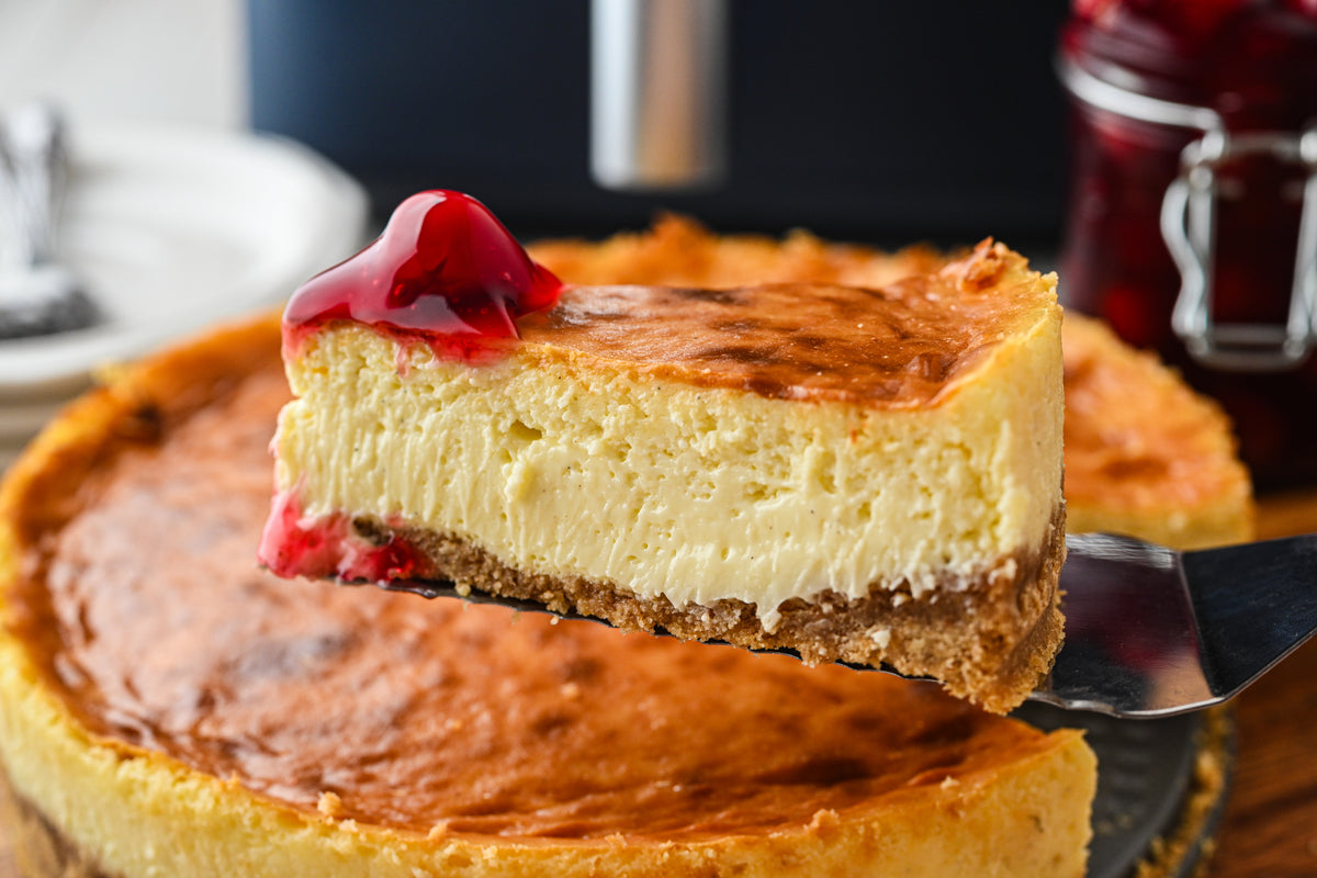 Air Fryer Cheesecake with tutorial and social reels