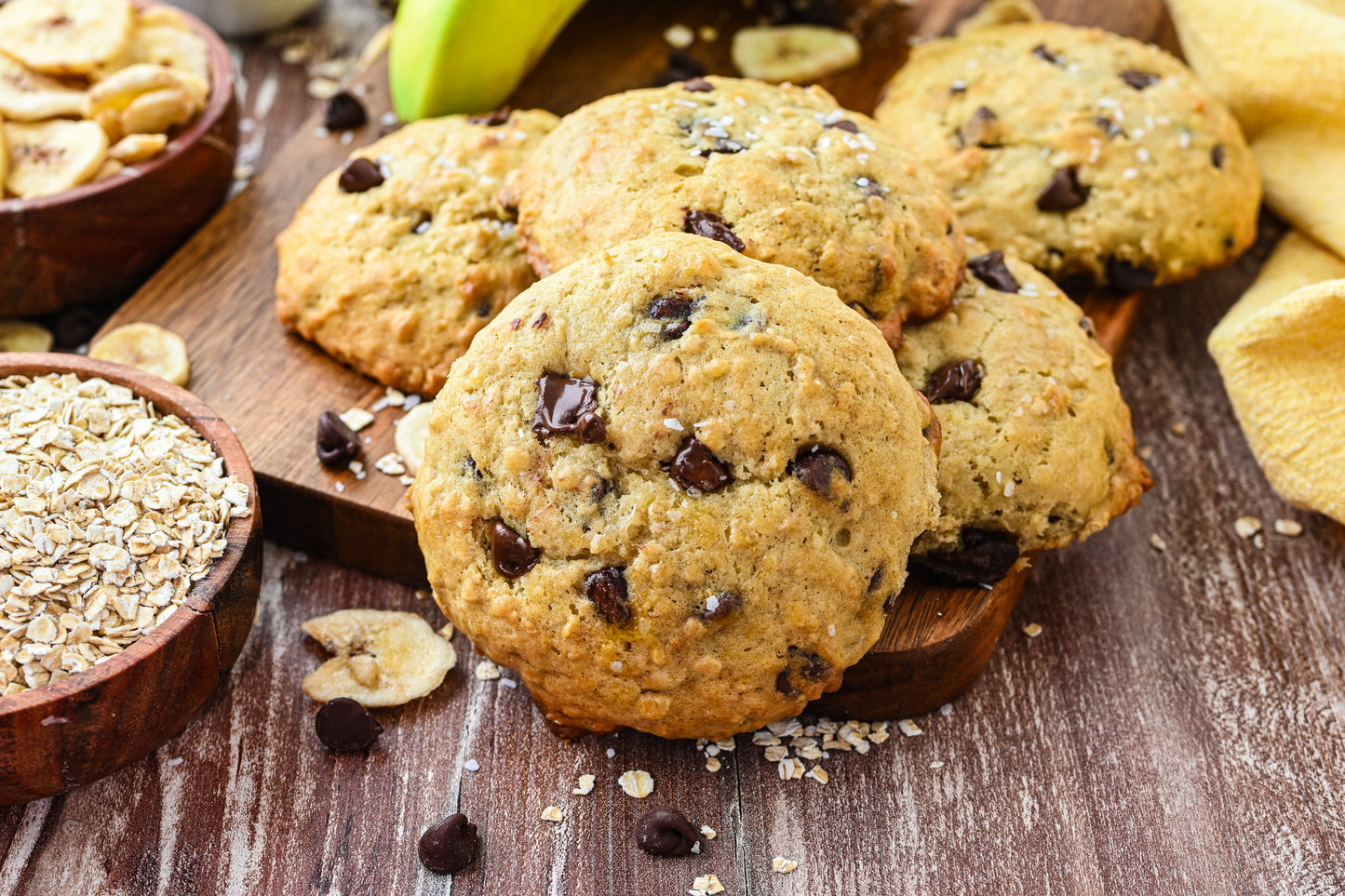 Banana Chocolate Chip Oat Cookies Exclusive