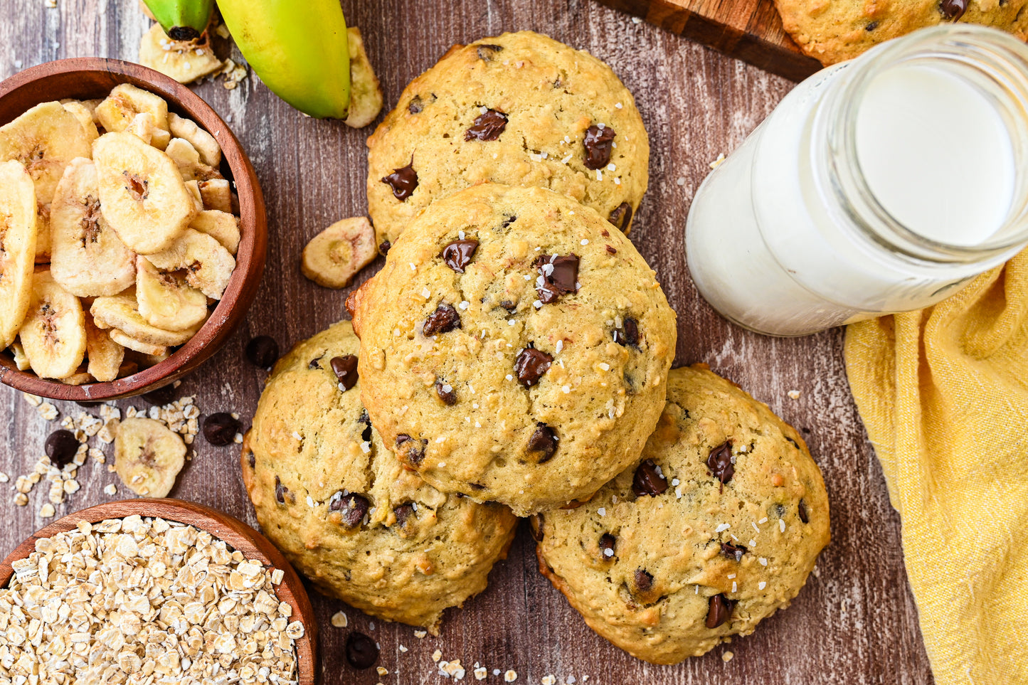 Banana Chocolate Chip Oat Cookies Exclusive