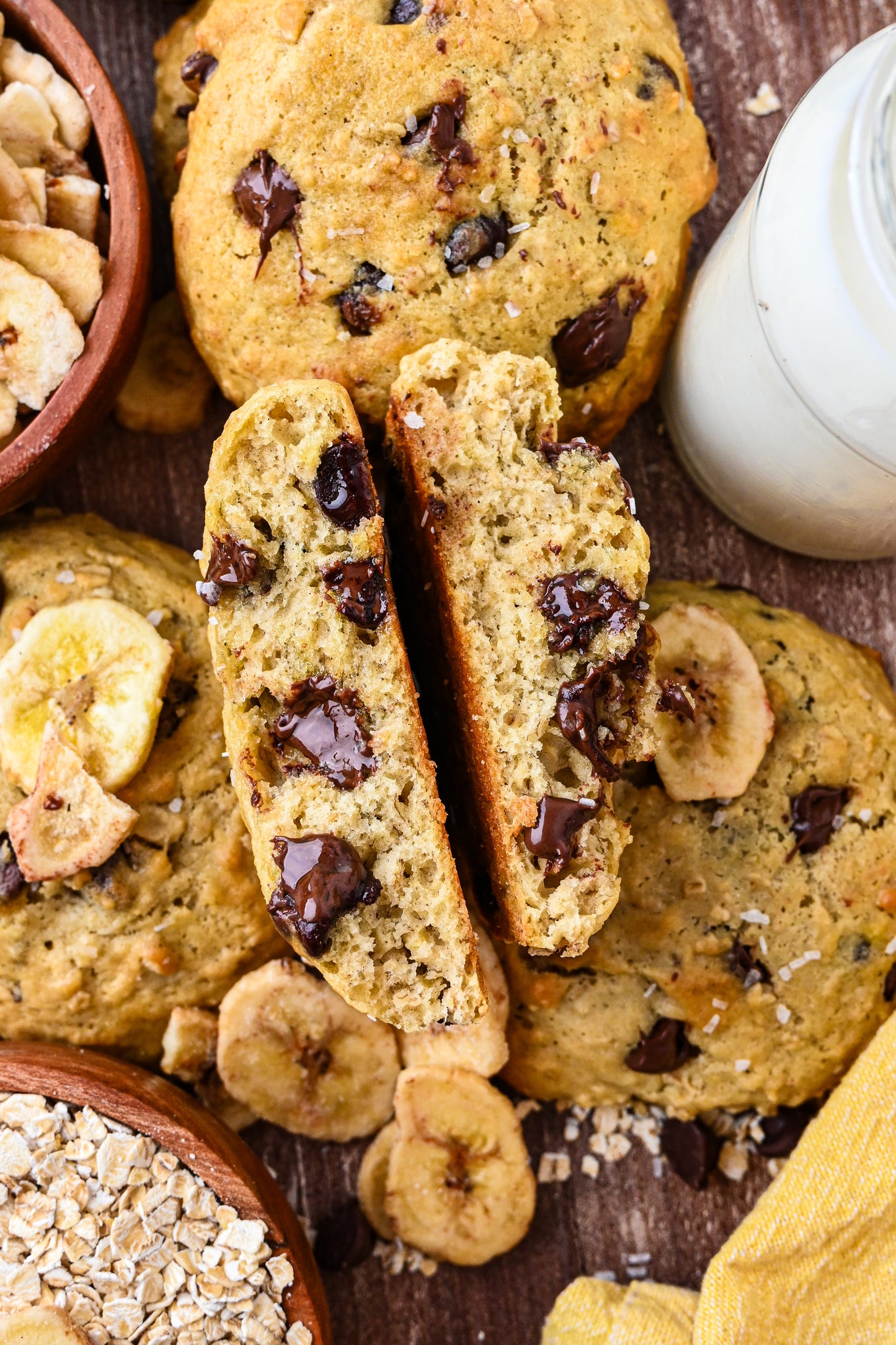 Banana Chocolate Chip Oat Cookies Exclusive
