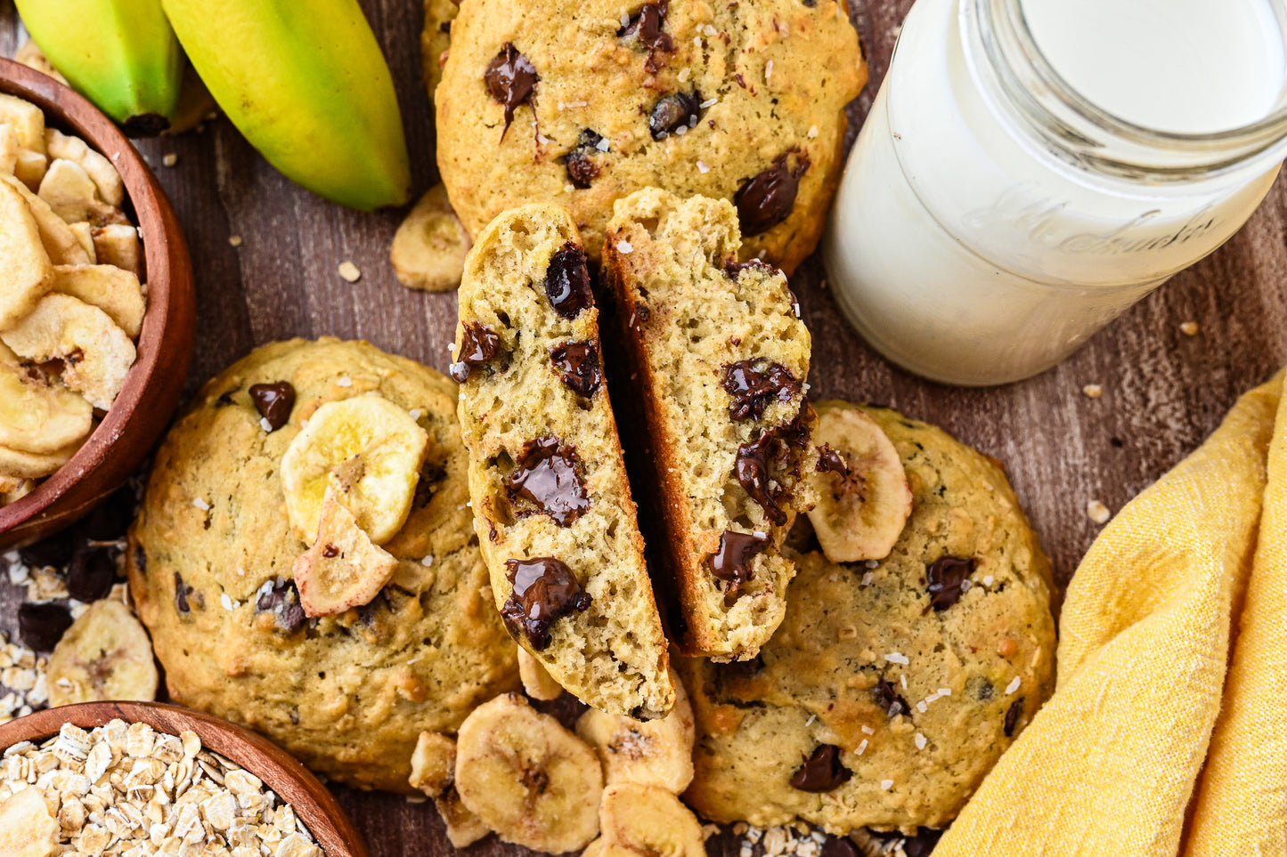 Banana Chocolate Chip Oat Cookies Exclusive