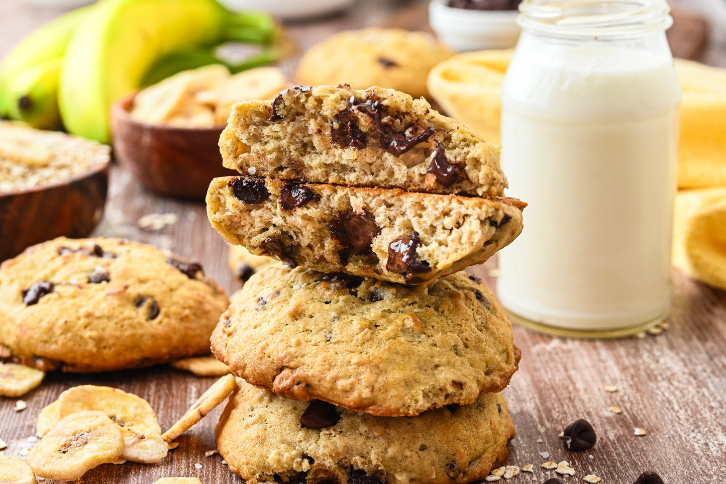 Banana Chocolate Chip Oat Cookies Exclusive