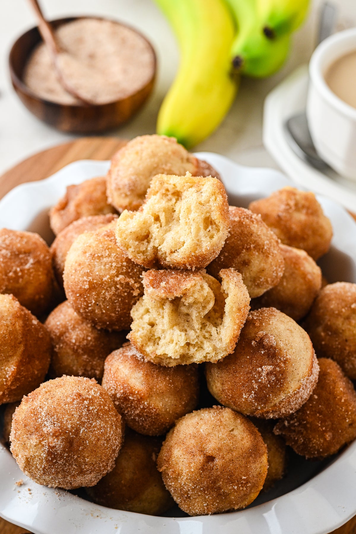 Banana Donut Holes with reel