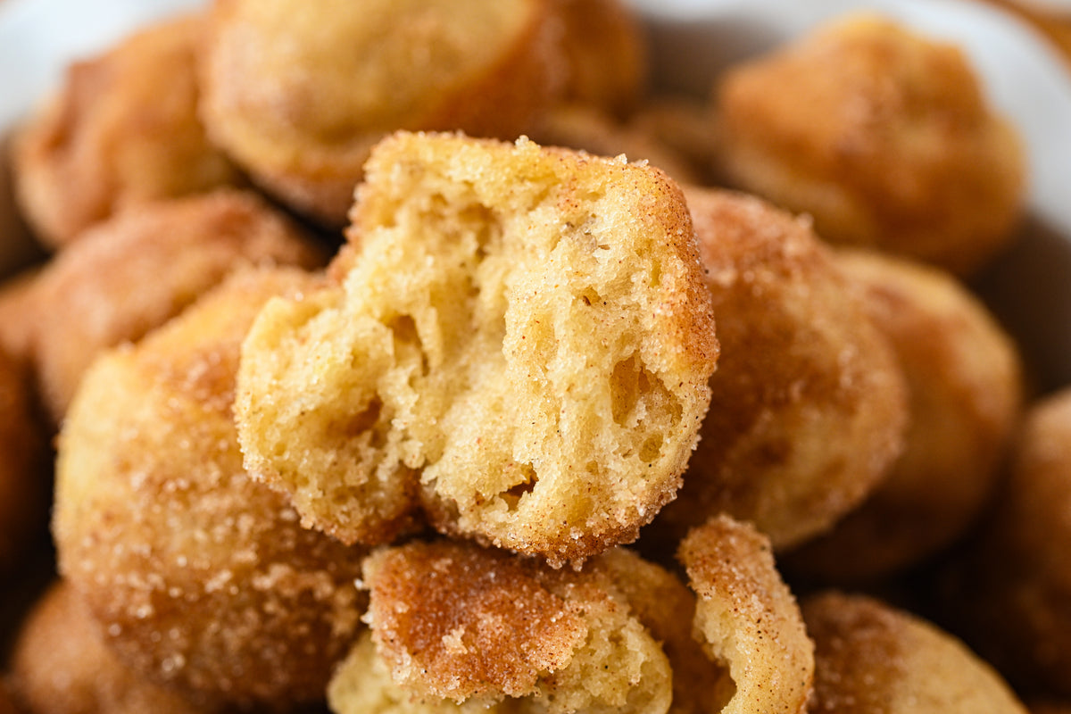 Banana Donut Holes with reel