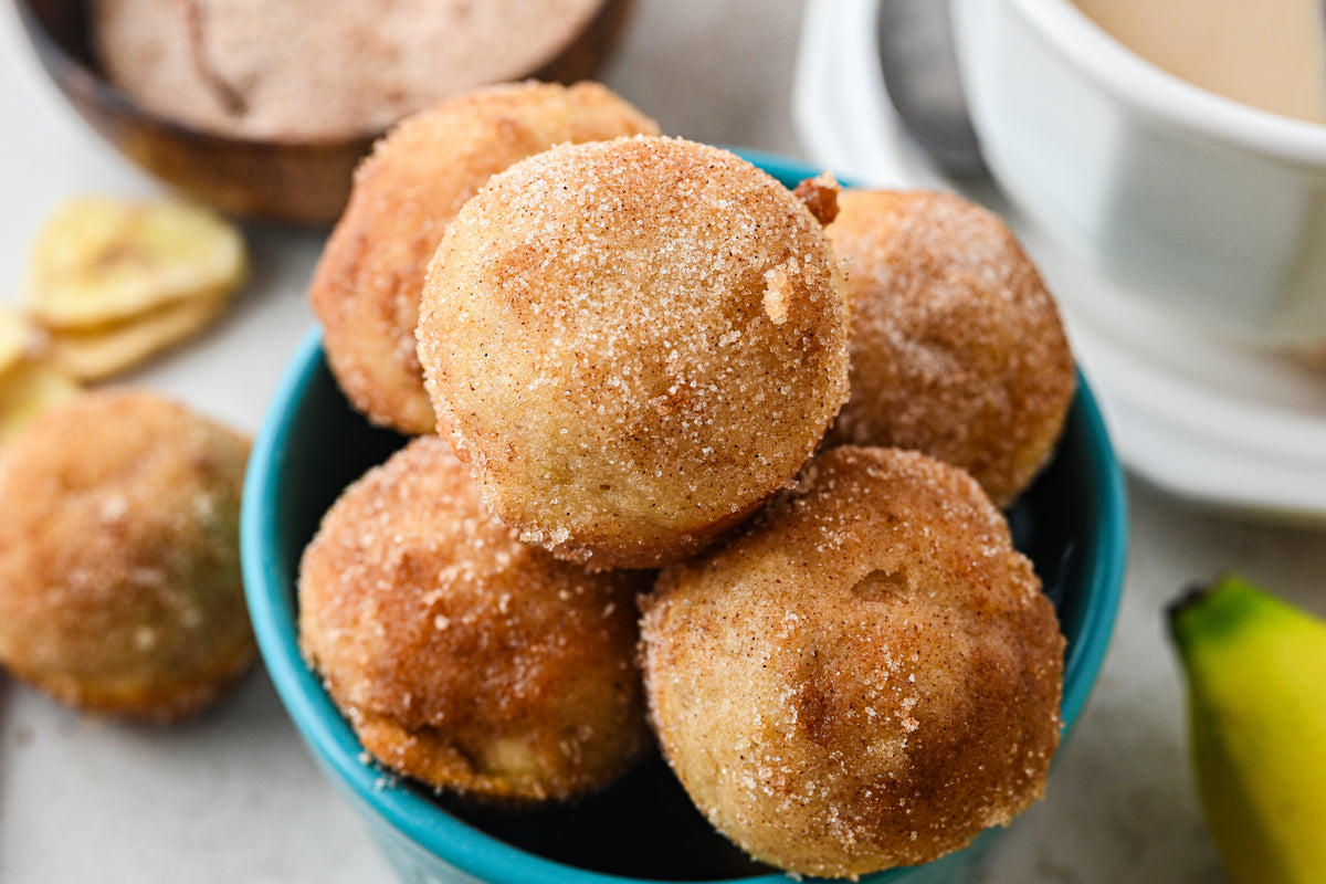 Banana Donut Holes with reel