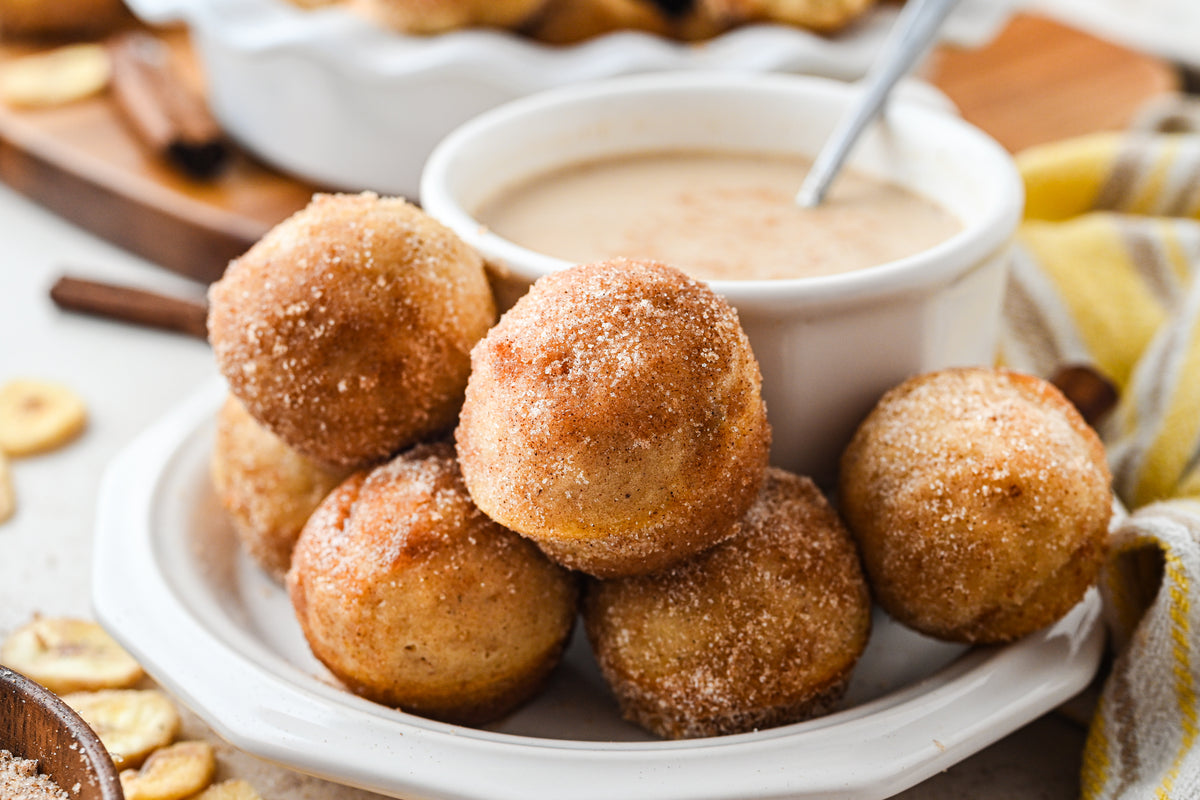 Banana Donut Holes with reel