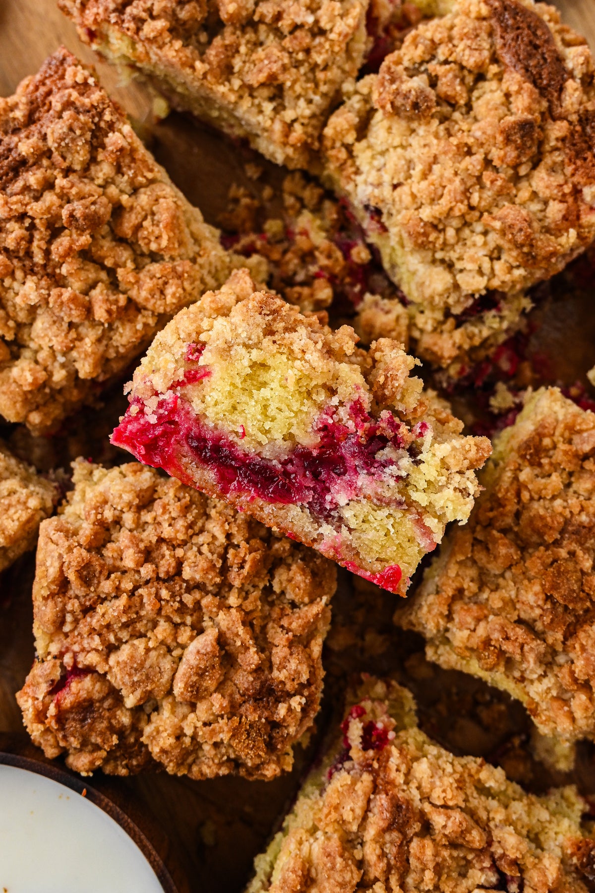 Cranberry Coffee Cake with tutorial and social reels