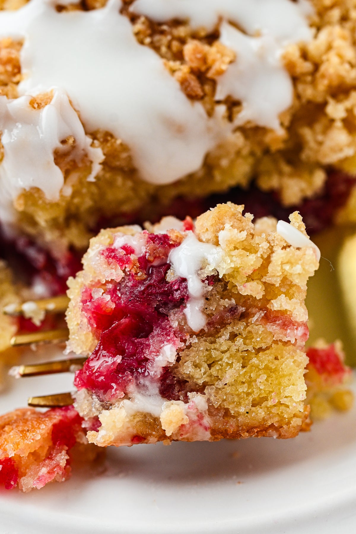Cranberry Coffee Cake with tutorial and social reels