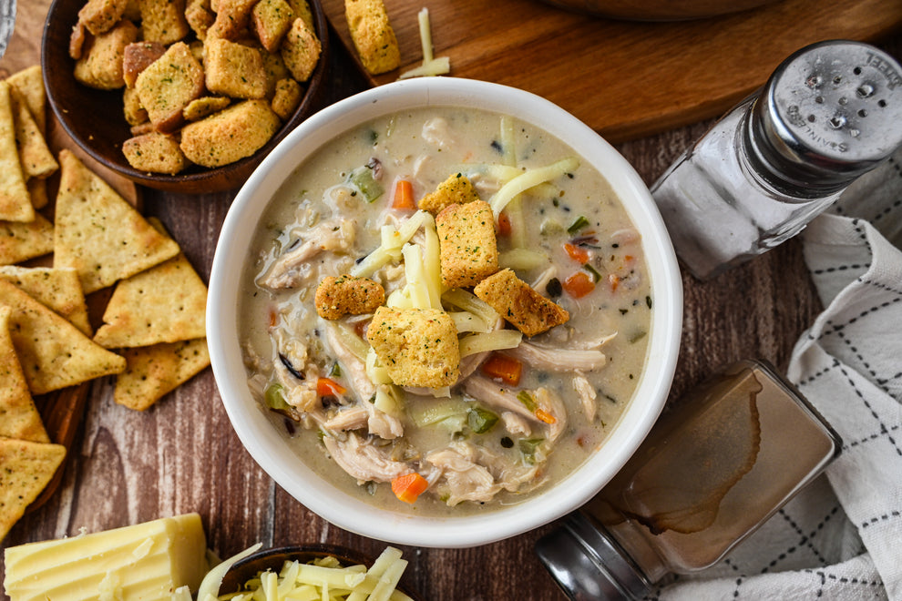 Turkey and Wild Rice Soup with tutorial and social reels – Flour ...