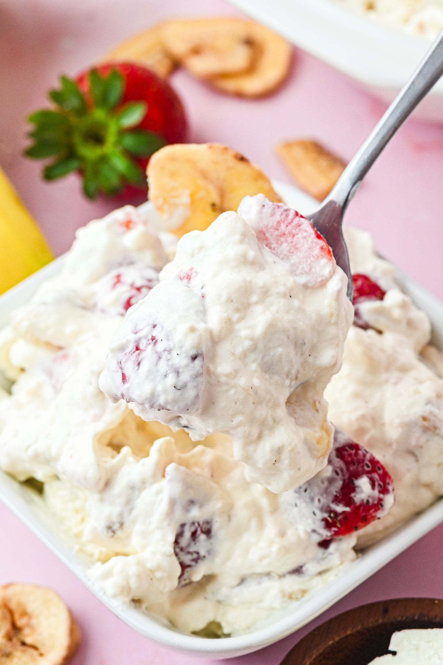 Strawberry Banana Cheesecake Salad Exclusive