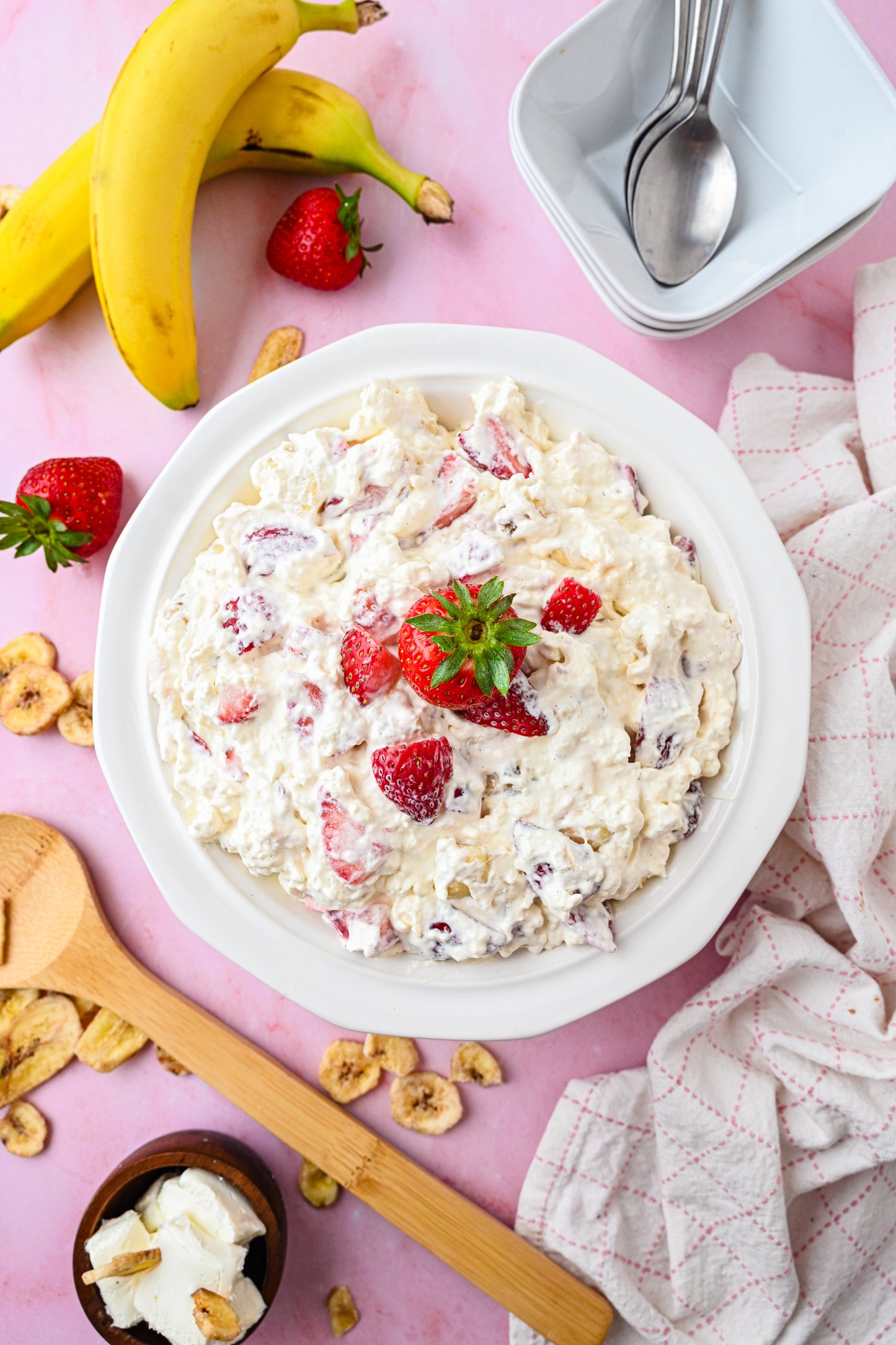 Strawberry Banana Cheesecake Salad Exclusive
